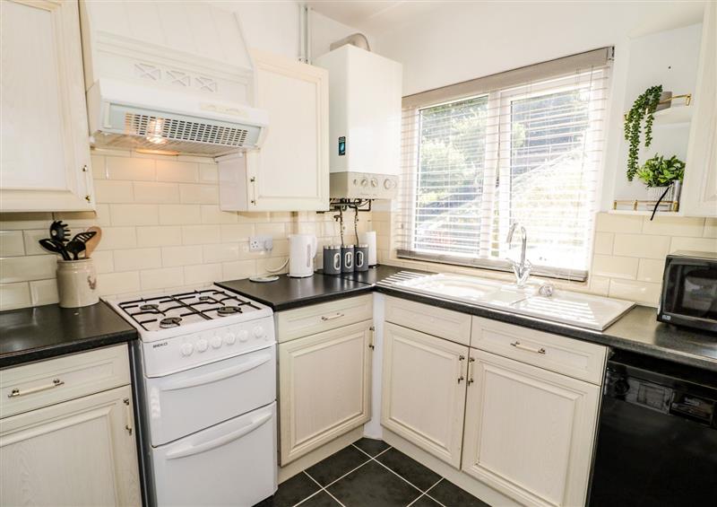 This is the kitchen at The Nook 285B, Colwyn Bay