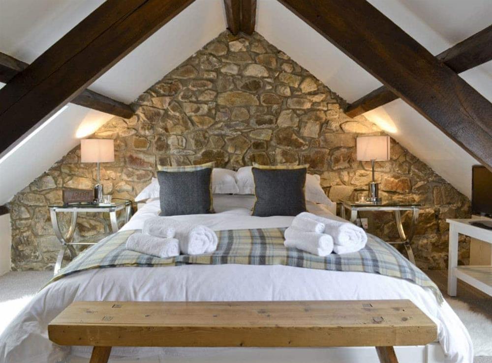 Double bedroom at The Nook in Amroth, near Pendine, Dyfed