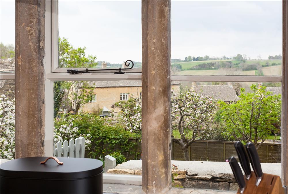 Stunning view from the kitchen of The Nook at The Nook, Guiting Power