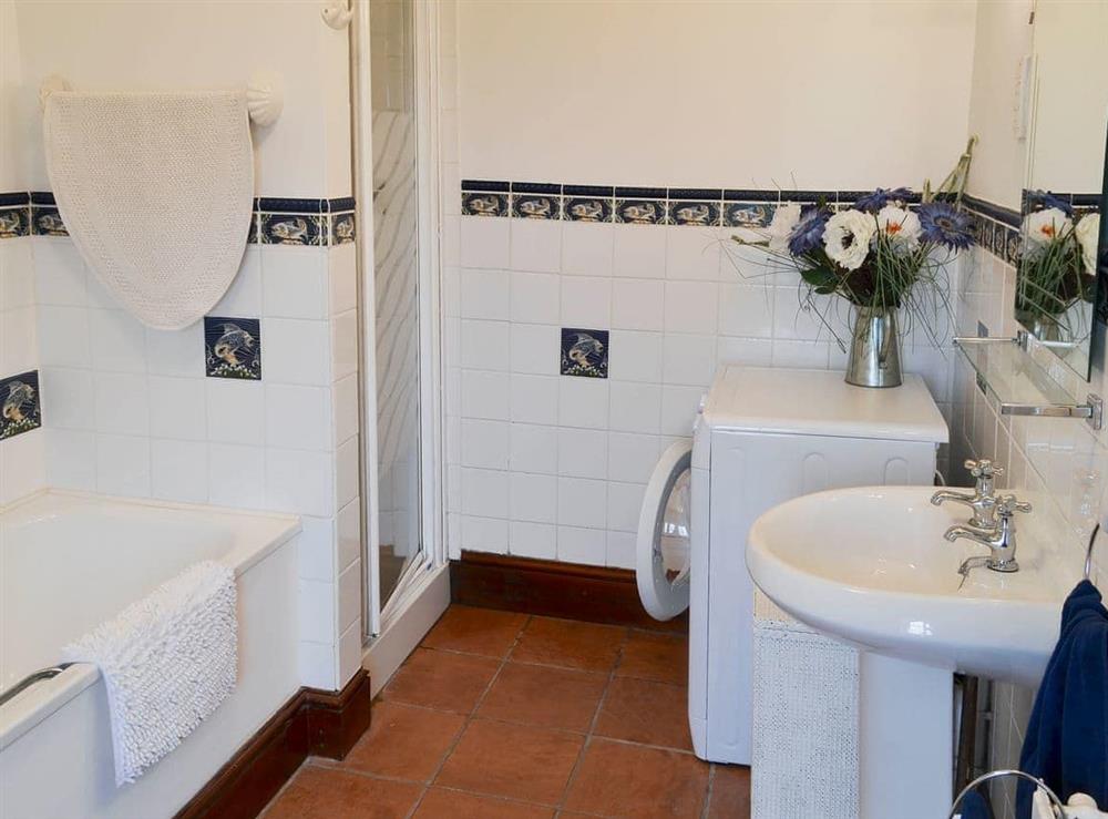 Bathroom at The Nook in Higher Clovelly, near Hartland, Devon