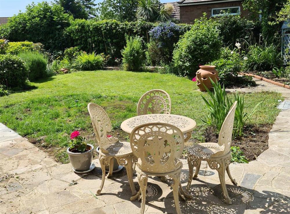 Garden at The Nook in Hogsthorpe, near Skegness, Lincolnshire