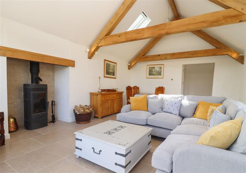 The living area at The Nook, Jacks Green near Painswick