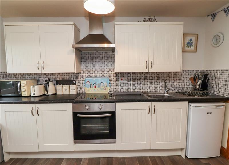 This is the kitchen at The Nook, North Sunderland near Seahouses