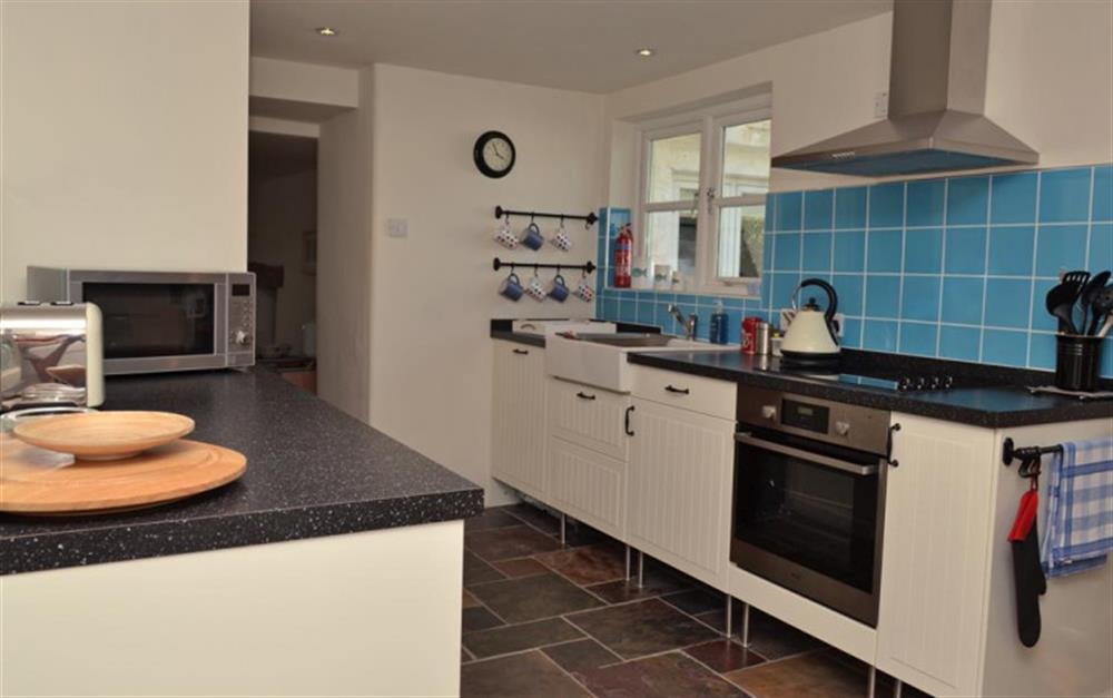 Another view of the kitchen at The Nook in Thurlestone