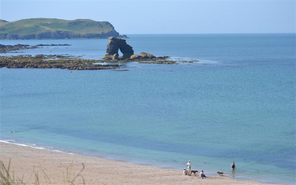 Thurlestone rock and sands at The Nook in Thurlestone