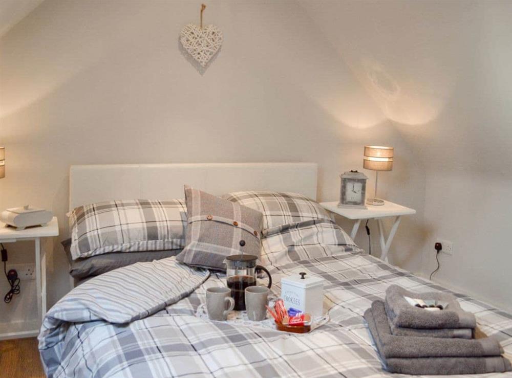 Comfortable double bedroom at The Nook in Westfield, near Battle, East Sussex
