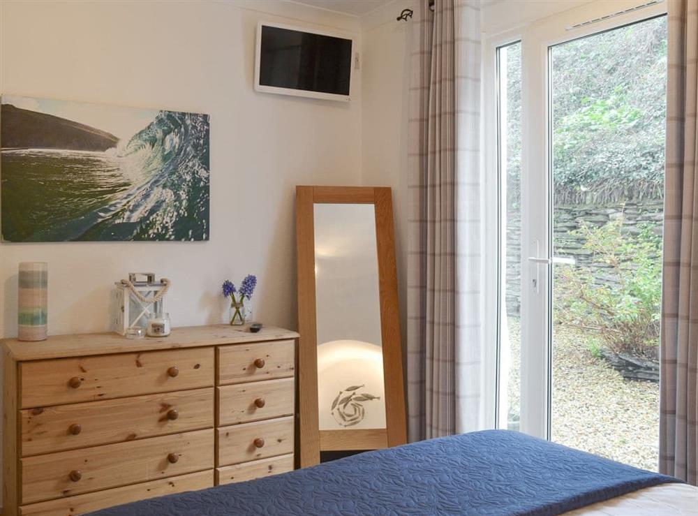 Peaceful double bedroom at The Nook in Woolacombe, Devon, England