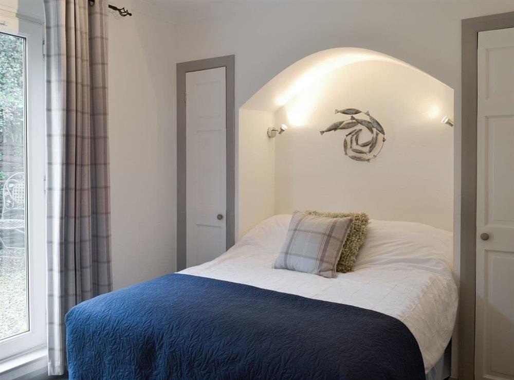 Relaxing double bedroom at The Nook in Woolacombe, Devon, England