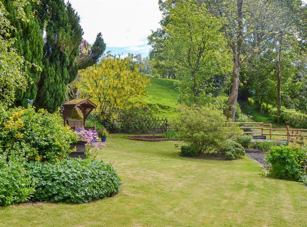 Beautiful garden at The Oak in Newchurch, near Hay-on-Wye, Powys