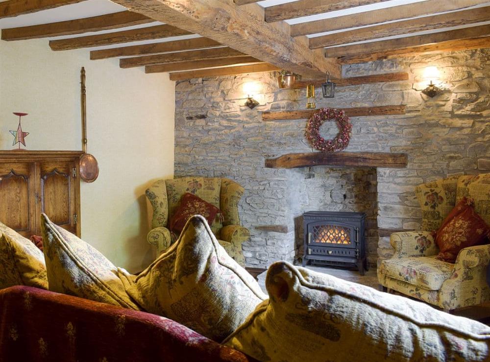 Characterful living room at The Oak in Newchurch, near Hay-on-Wye, Powys