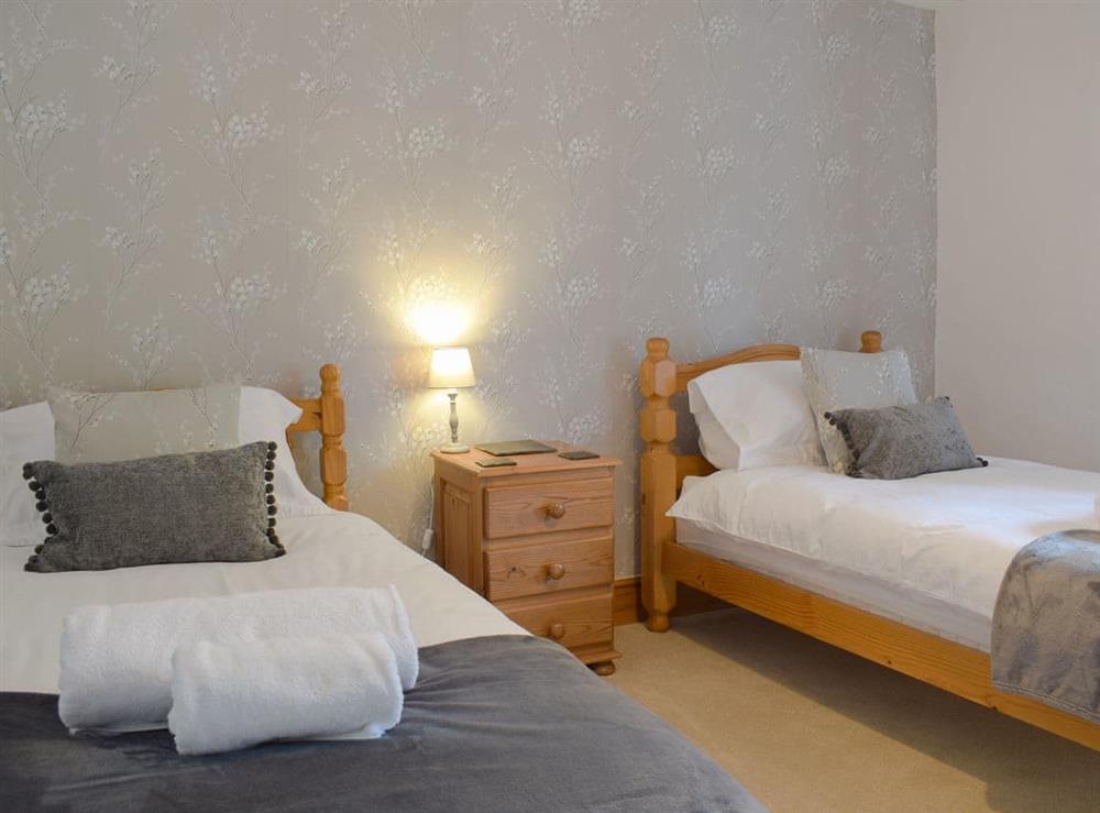 Twin bedroom at The Oak in Newchurch, near Hay-on-Wye, Powys