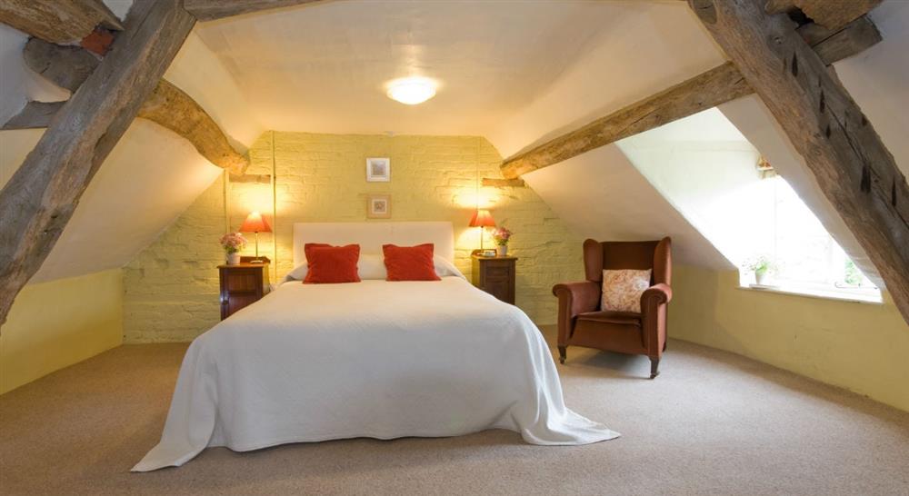 A double bedroom at The Oast House in Bromyard, Herefordshire