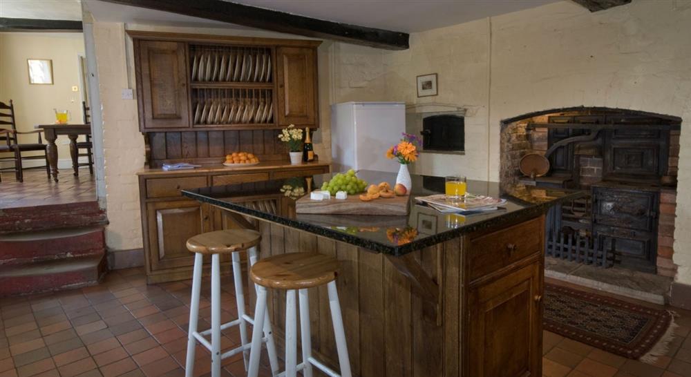 The kitchen at The Oast House in Bromyard, Herefordshire