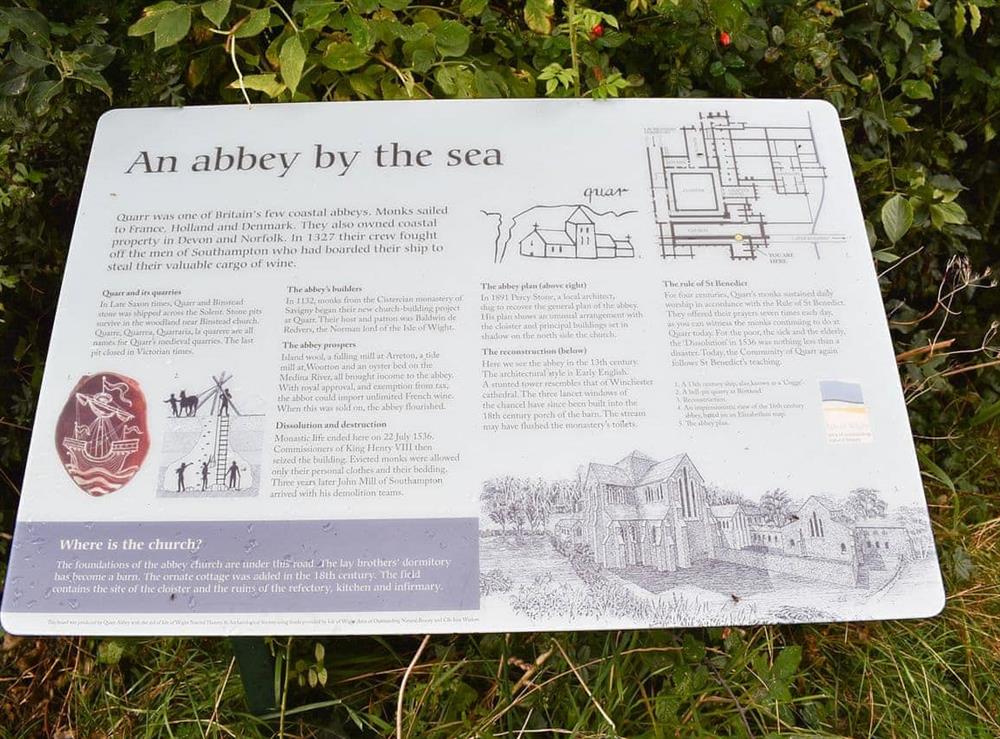 Local attraction at The Old Abbey Farmhouse in Ryde, Isle of Wight