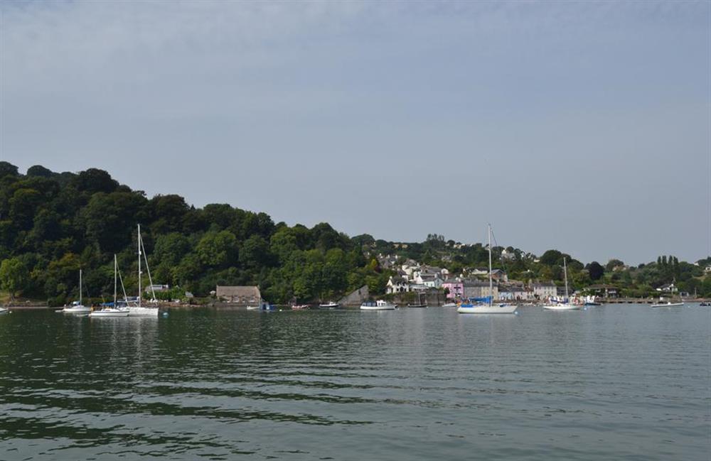 Dittisham from across the estuary at The Old Bakehouse, Dittisham