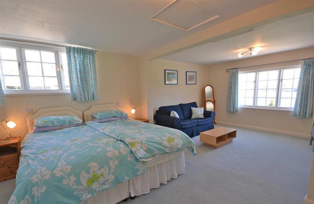 The large self-contained ground floor bedroom suite at The Old Bakehouse, Dittisham