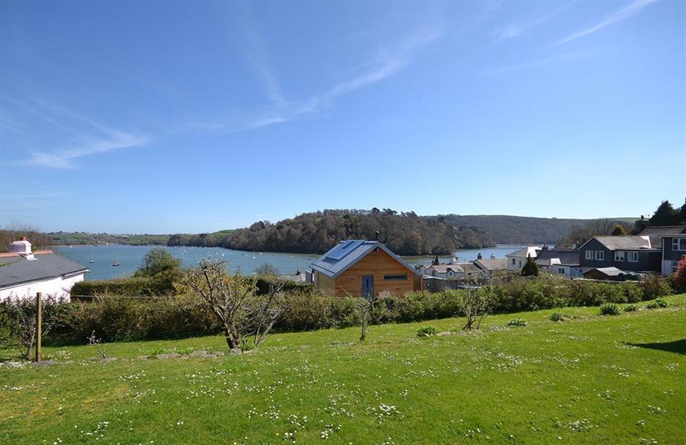 The stunning views overlooking the village and towards the River Dart as enjoyed from the garden of The Old Bakehouse