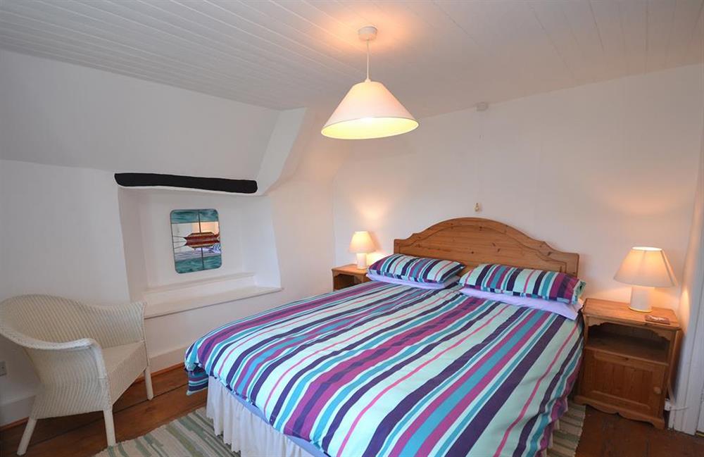 The upstairs double bedroom at The Old Bakehouse, Dittisham