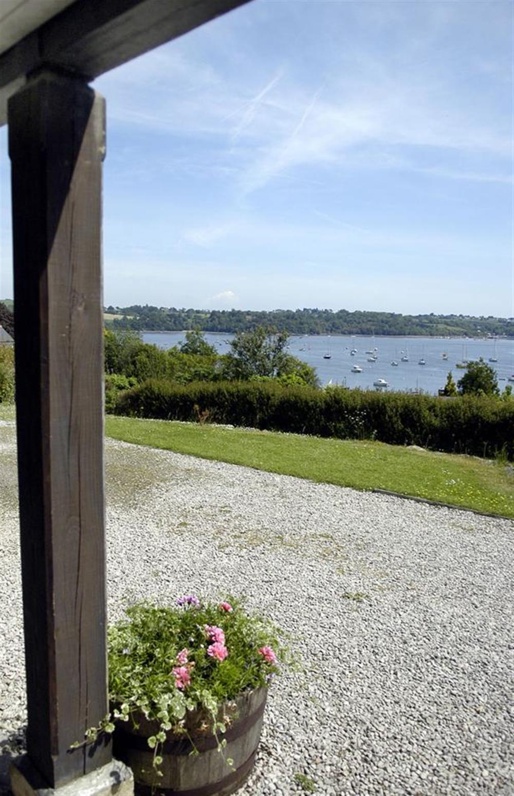 Yet another view from the verandah at The Old Bakehouse, Dittisham
