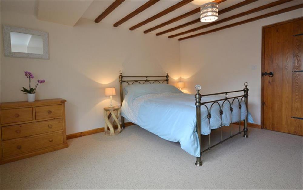 The bright, fresh and comfortable double bedroom. at The Old Bakehouse in Looe