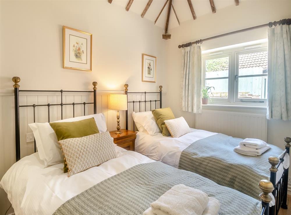 Twin bedroom at The Old Bakehouse in Overstrand, near Cromer, Norfolk
