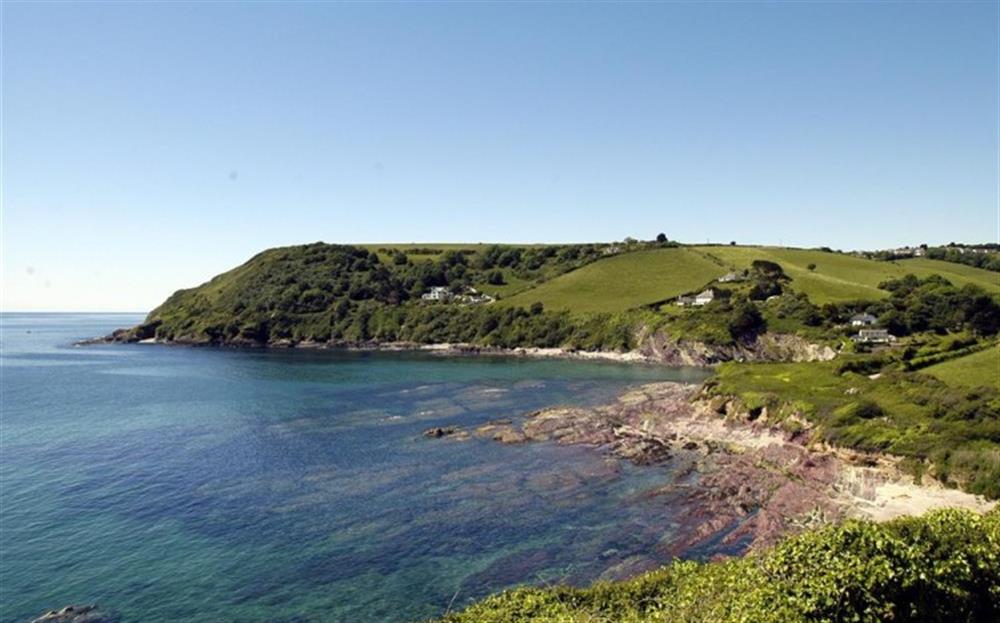 Talland Bay, situated along the South West Coastal Path between Looe and Polperro