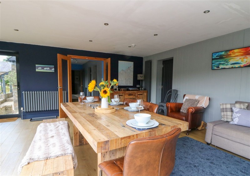 Enjoy the living room at The Old Barn, Ciliau Aeron near Aberaeron