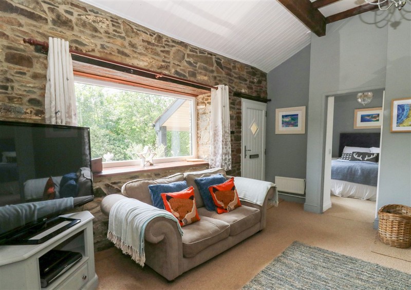 The living area at The Old Barn, Ciliau Aeron near Aberaeron