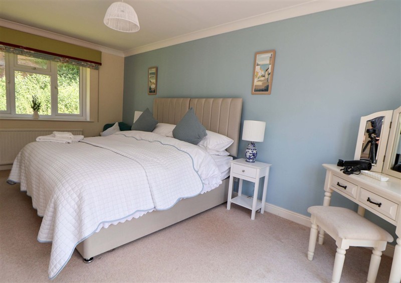 One of the bedrooms at The Old Barn, Pentre Celyn