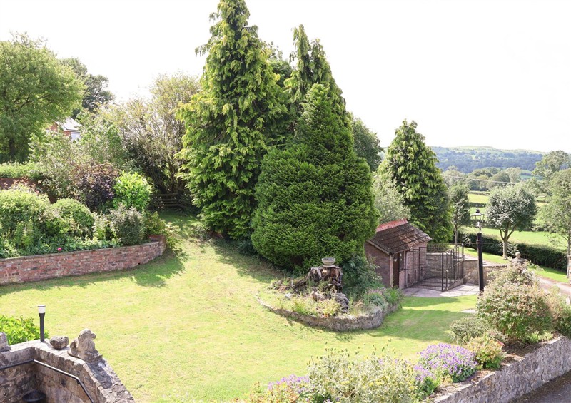 This is the garden at The Old Barn, Pentre Celyn