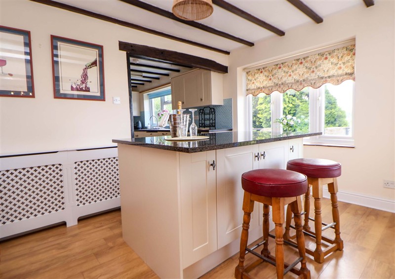 This is the kitchen at The Old Barn, Pentre Celyn