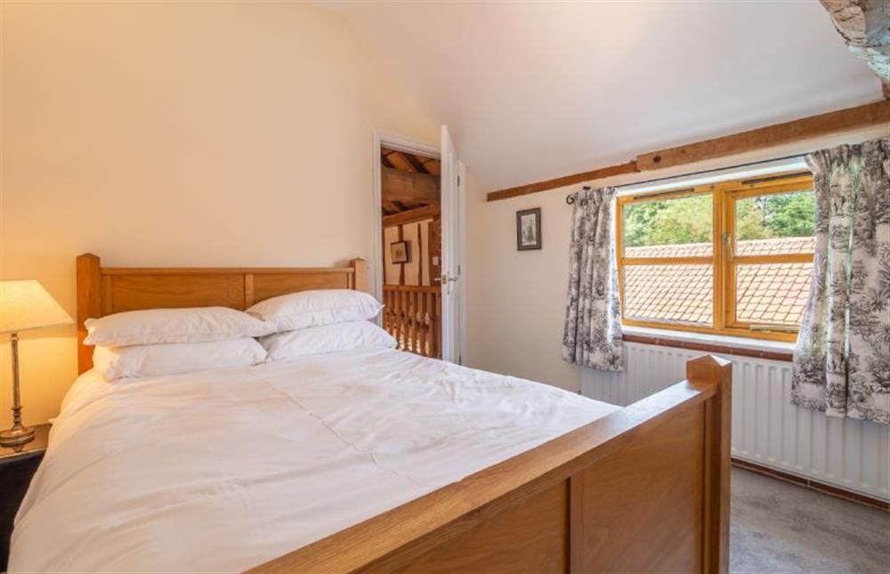 Bedroom two with a double bed at The Old Barn, Semer
