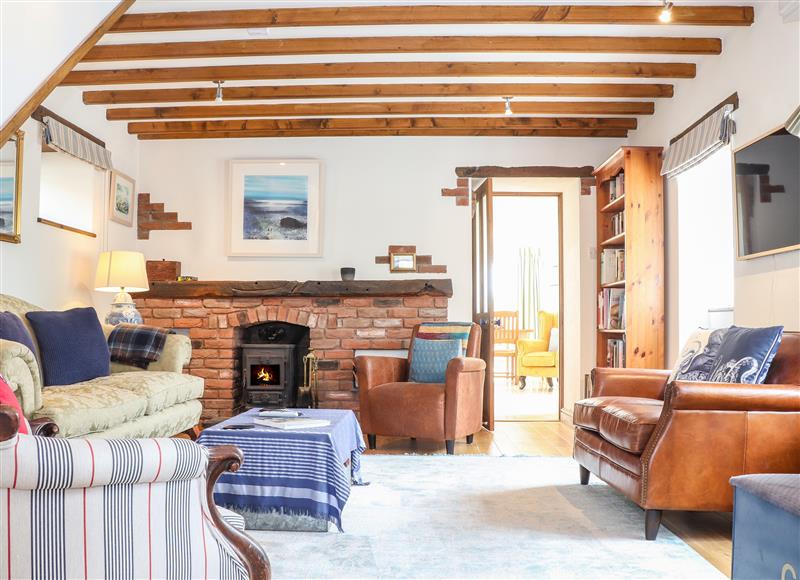 Enjoy the living room at The Old Barn, St Just