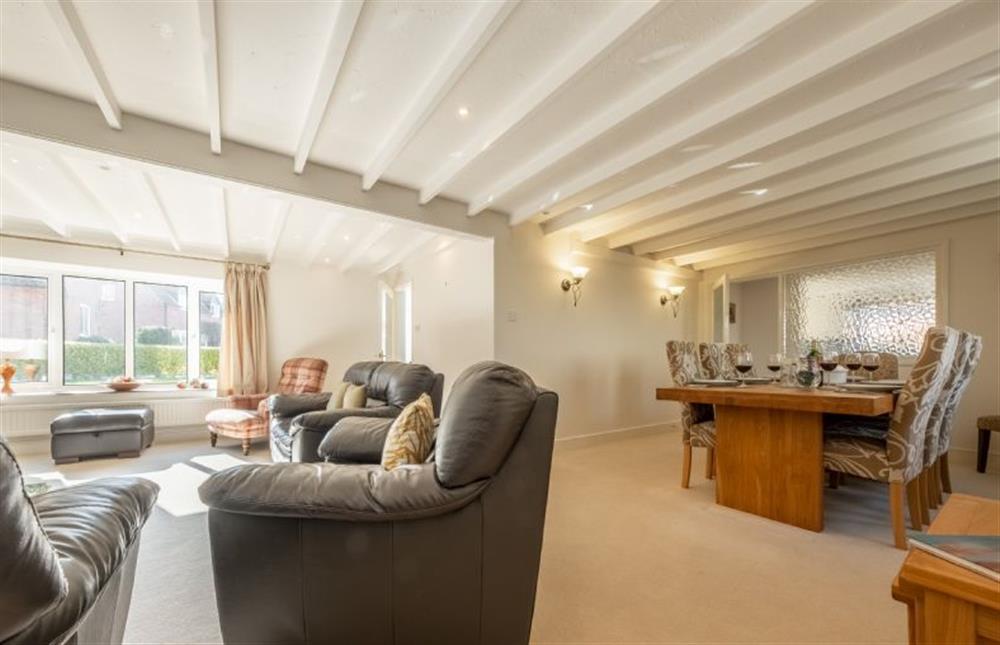 Ground floor: Sitting room to dining area at The Old Barn, Weybourne near Holt