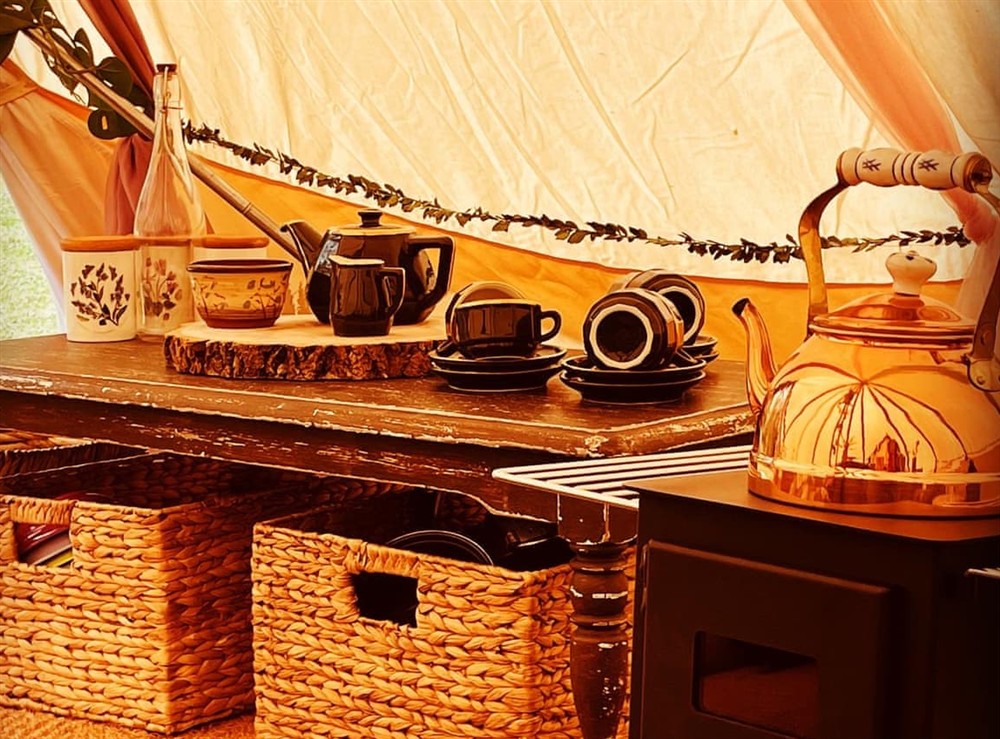 Kitchen area at The Old Barnyard in Andover, Hampshire