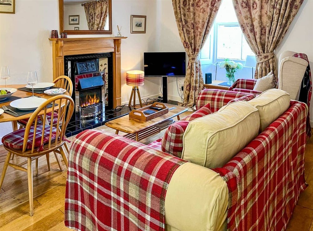 Living area at The Old Barons Courthouse in Ceres, near St Andrews, Fife