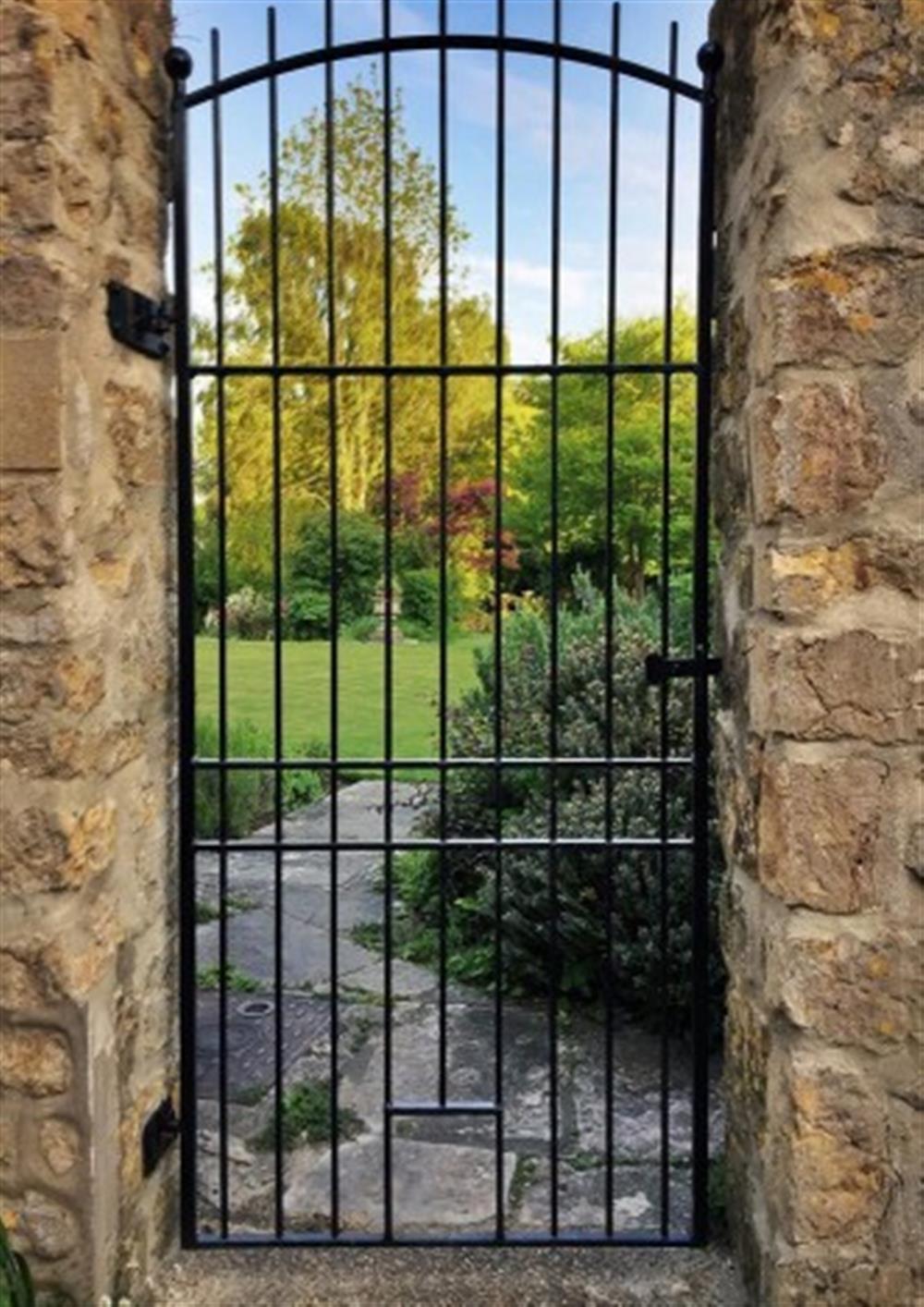 Tim's gate at The Old Bindery, Whatley House in Beaminster