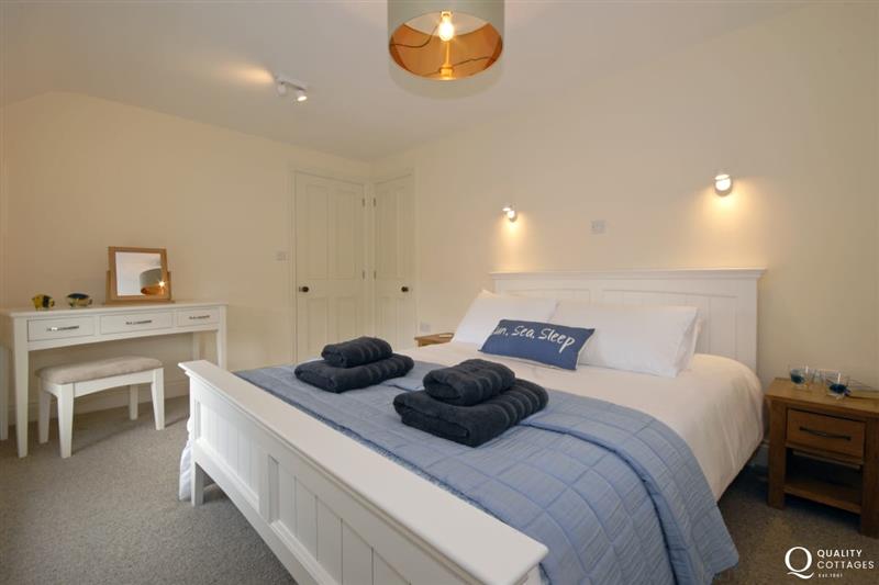 King size bedroom at The Old Boathouse, Trefin
