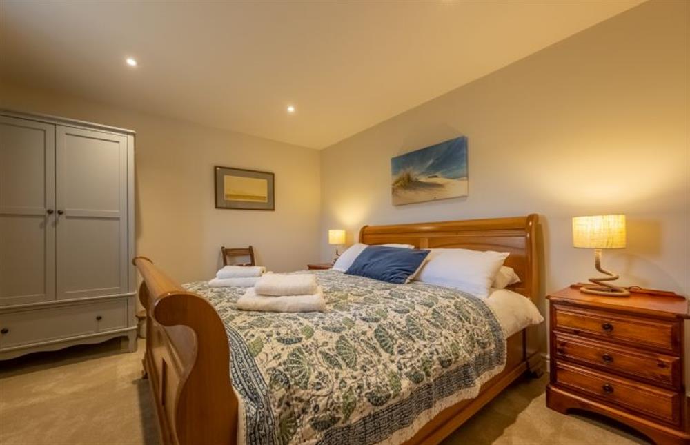 Luxurious master bedroom at The Old Bunkhouse, Ringstead near Hunstanton