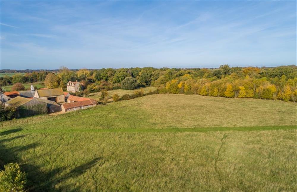 Set on the edge of an organic farm, overlooking meadows at The Old Bunkhouse, Ringstead near Hunstanton