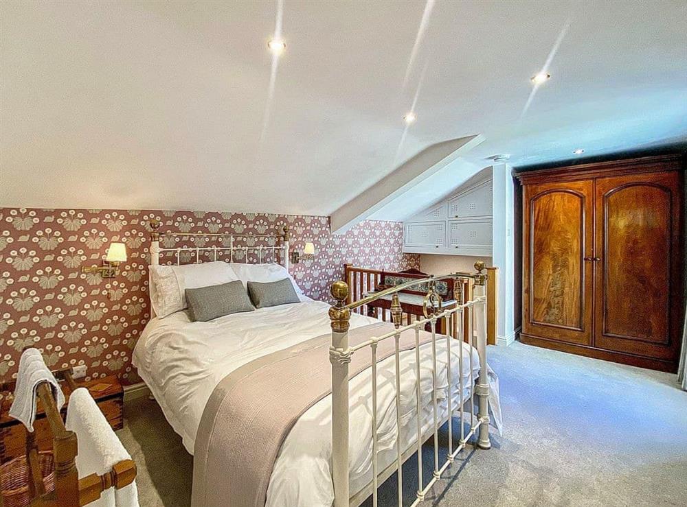Double bedroom at The Old Butchers Cottage in Nunney, near Frome, Somerset