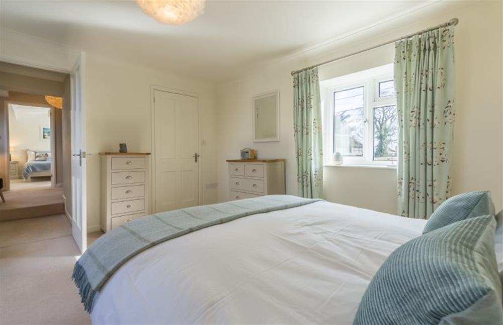 First floor: Master bedroom has double bed  at The Old Butchers Shop, Docking near Kings Lynn