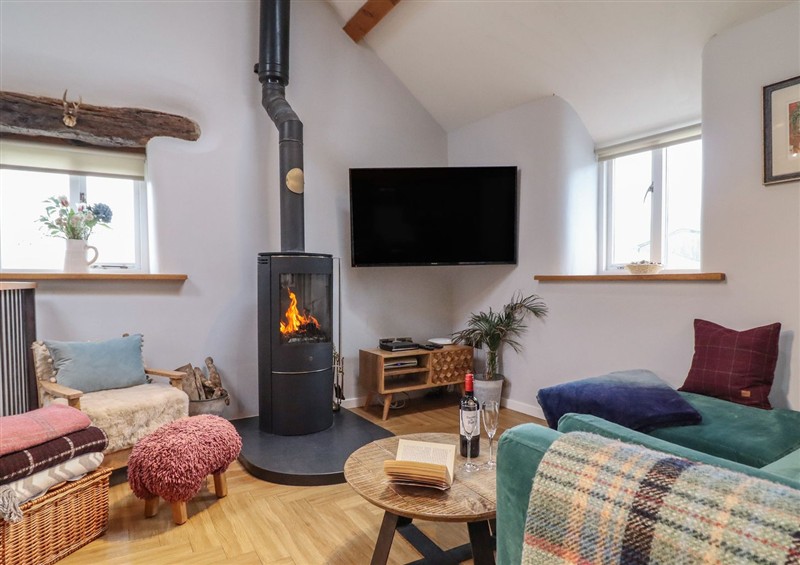 The living area at The Old Cartshed - Yr Hen Gwt Cart, Llangernyw