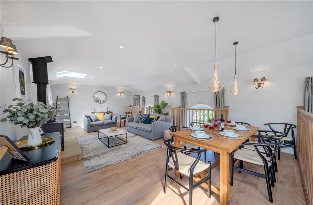 The stylish open-plan space at The Old Chapel, Beaminster