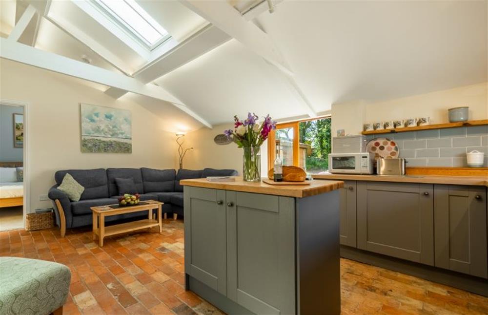 Ground Floor: Kitchen with sitting room at The Old Chapel, Great Walsingham