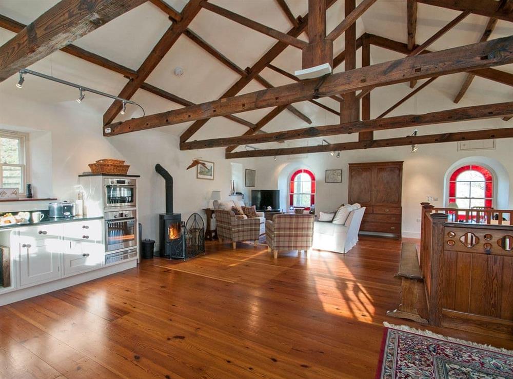 Spacious, light-filled open plan living space (photo 3) at The Old Chapel in Horsehouse, near Leyburn, North Yorkshire