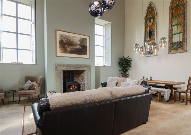 This is the living room at The Old Chapel, Norham
