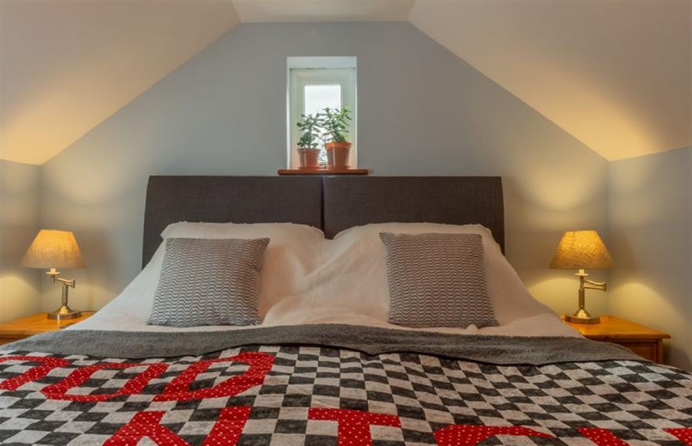 First floor: Bedroom two with a super-king size bed (photo 2) at The Old Chapel, Pentney near Kings Lynn