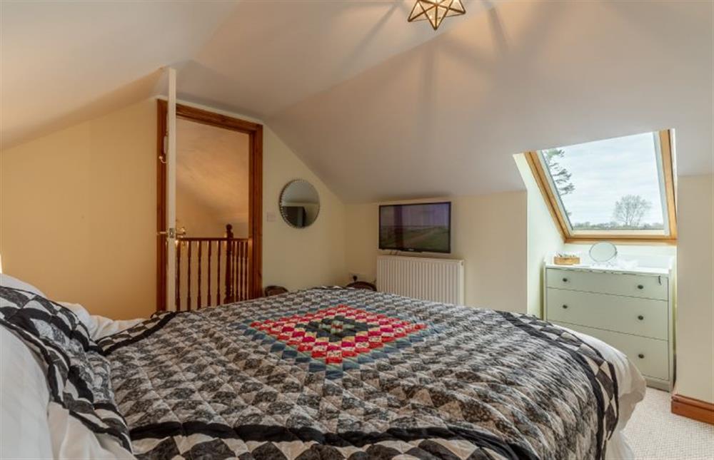 First floor: Master bedroom  at The Old Chapel, Pentney near Kings Lynn