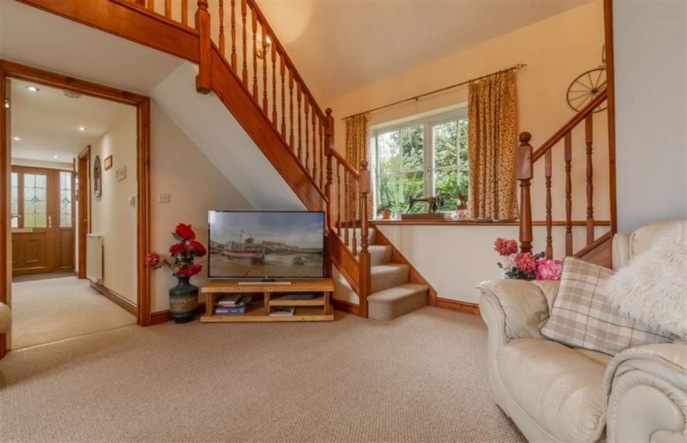 Ground floor: Sitting room with vaulted ceiling  at The Old Chapel, Pentney near Kings Lynn